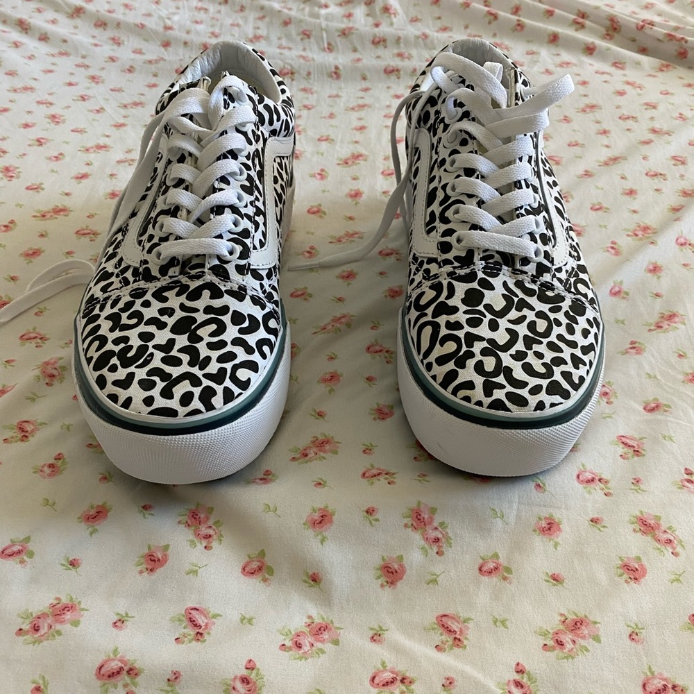 Vans Off The Wall Leopard Print Color Changing Platform Shoes
